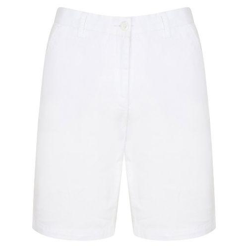 Front Row Stretch Chino Shorts White